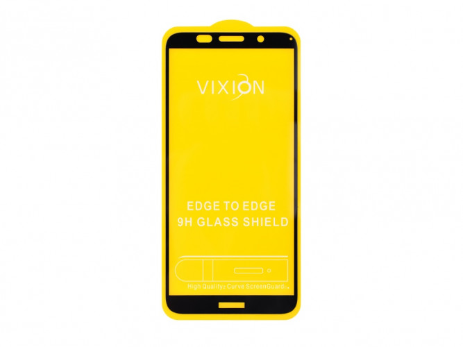 Защитное стекло 6D для Huawei Honor 7A (черный) (VIXION)