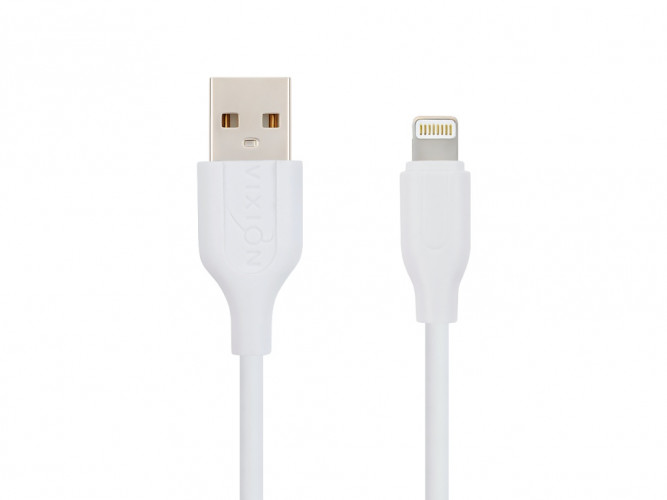 Кабель USB VIXION (K2i) для iPhone Lightning 8 pin (2м) (белый)