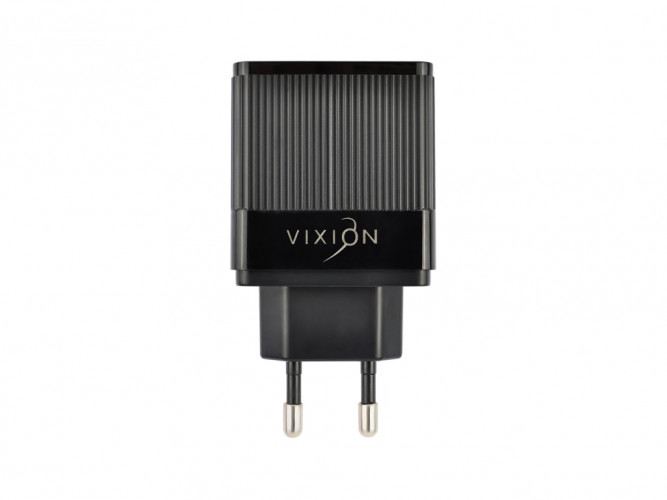 СЗУ VIXION H2i (1-USB QC 3.0/2-USB 2.4A) + Lightning кабель 1м (черный)