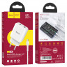 СЗУ HOCO N7 Speedy (2-USB/2.1A) + micro USB кабель (белый)