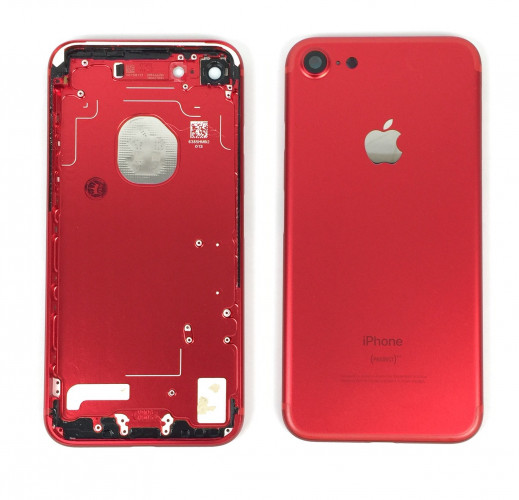 Корпус для Apple iPhone 7 красный,оригинал