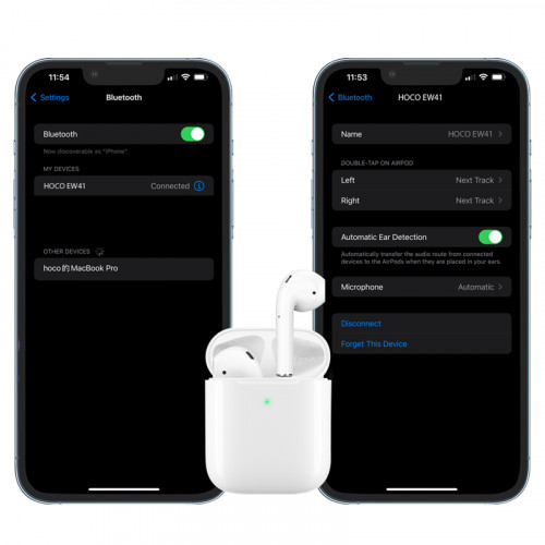 Bluetooth гарнитура HOCO EW41 (белый)