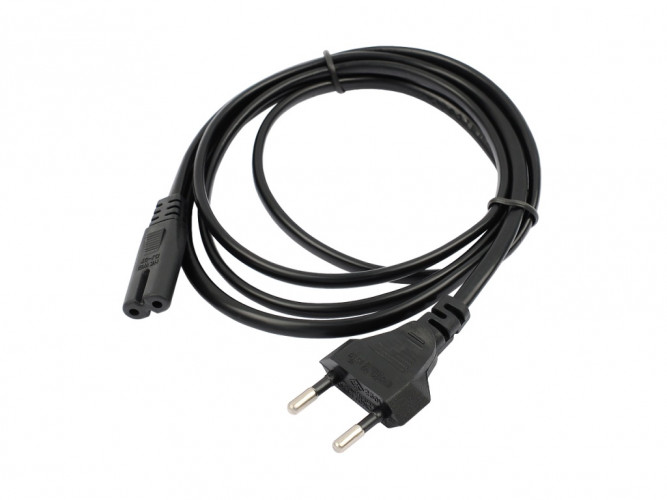 Кабель сетевой VIXION CAB58 EURO pin (m) - 2 pim (m) (1,5м) (черный)