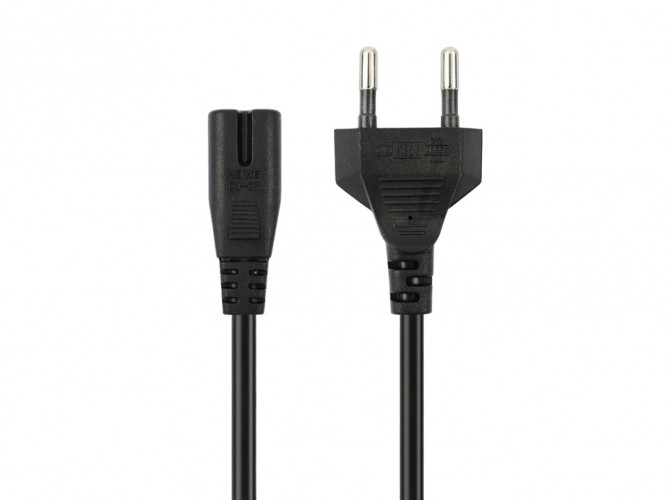 Кабель сетевой VIXION CAB58 EURO pin (m) - 2 pim (m) (1,5м) (черный)