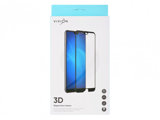 Защитное стекло 5.45" для Xiaomi Redmi 6/Redmi 6A (черный) (VIXION) 3D