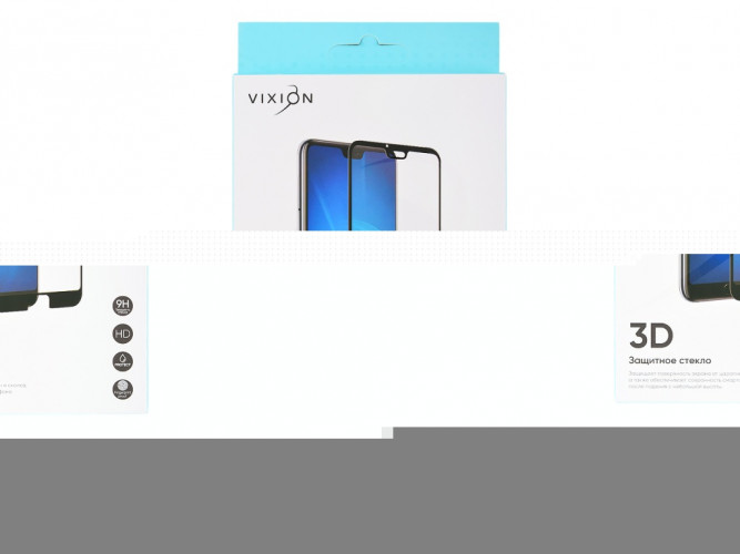 Защитное стекло 3D для Samsung A600F/J600F Galaxy A6/J6 (2018) (черный) (VIXION)