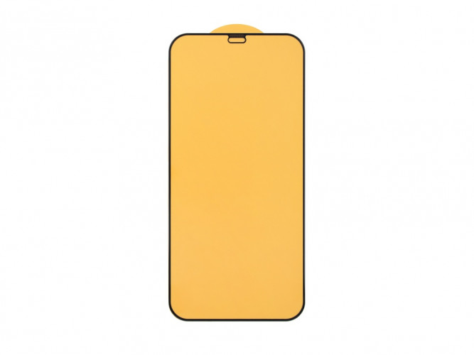 Защитное стекло 6.7" для iPhone 12 Pro Max (черный) (VIXION) 6D тех пак
