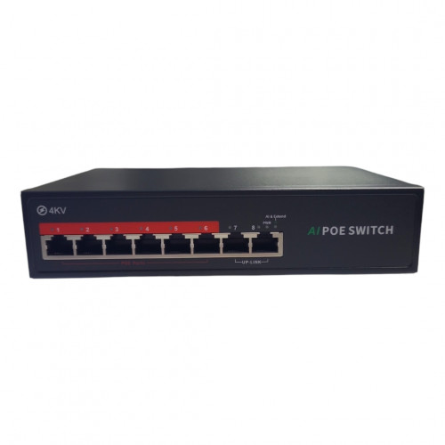 POE-коммутатор POE206D (6FE.POE+2FE.Uplink 90W 802.3af/at AI smart 10/100Mb/s)