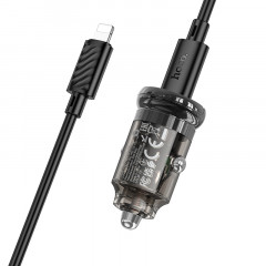 АЗУ HOCO Z53 (1-Type-C,PD/30W) + Lightning кабель (1м) (черный)