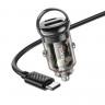 АЗУ HOCO Z53A (1-USB 18W/1-Type-C 30W,PD) + Type-C кабель (1м) (черный)