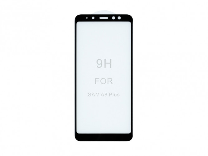 Защитное стекло 3D для Samsung A730F Galaxy A8 Plus (2018) (черный) (VIXION)