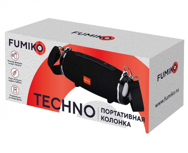Портативная колонка FUMIKO TECHNO черная