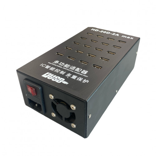Зарядное устройство 120W (Max)  20*USB портов HD-20D-2A (5V/2A на каждый USB вход) 