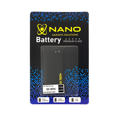 Аккумулятор Nano EB-BG800CBE для Samsung Galaxy S5 mini (G800F) | 2100mAh
