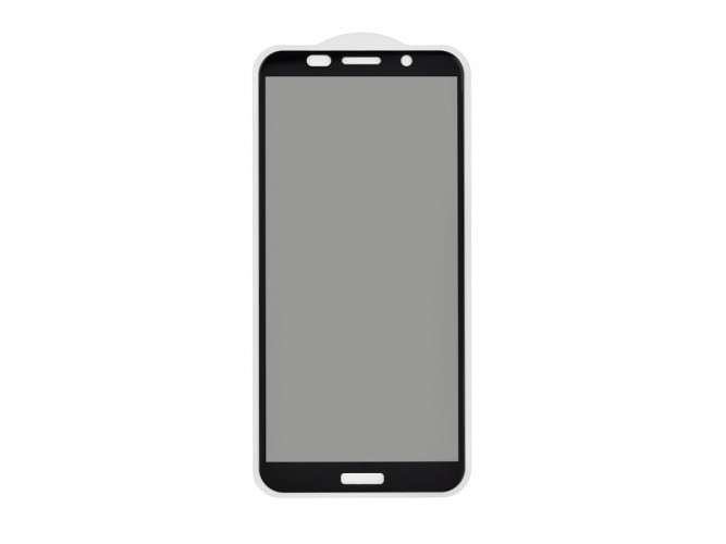 Защитное стекло 3D PRIVACY для Huawei Y5 Prime 2018 (5,45") /Y5 Lite (2018) (черный) (VIXION)