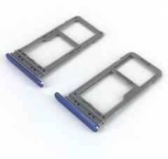 Держатель лоток сим карты для Samsung Galaxy Note 8 (1 сим карта) синий