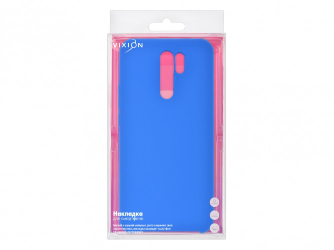 Накладка Vixion для Xiaomi Redmi 9 (синий)
